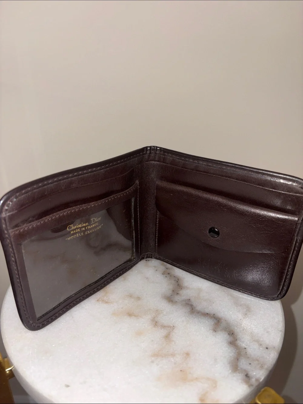 Christian Dior vintage brown wallet Trotter Oblique print